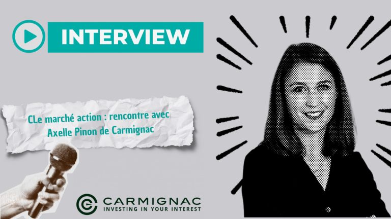 Axelle Pinon, Head of Product Specialist chez Carmignac, lors d’une interview à Paris